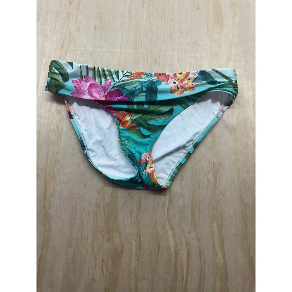 La Blanca Bikini Swimsuit Bottom Womens 6 Tropical Isla‎ Shirred Band